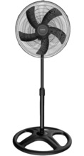 Gulvventilator sort 60 W